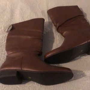 St. John’s Bay Size 8W Brown Leather Boots